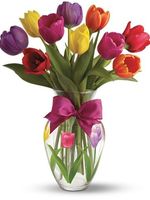 Bouquet of flowers "11multicolored Tulips"