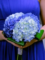 Bridal Blue Hydrangea Bouquet "Blue Lagoon"