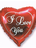 Foil&Mylar Balloon "I love you" in heart shape  filled with Helium №38