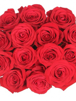 Round bouquet of 15 red roses Freedom