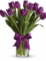 Bouquet of flowers "11 purple Tulips"