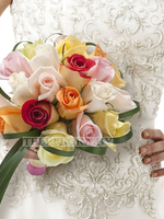Wedding bouquet of roses "Tenderness"