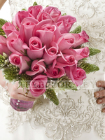 Wedding bouquet of pink roses 'Sincerity'