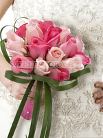 Wedding Flowers Pink Roses Bouquet "Idyll"