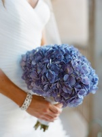 Wedding Flowers Blue Hydrangea Bouquet