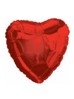 Foil&Mylar Balloon "Red heart" filled with Helium №35