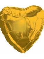 Foil&Mylar Balloon "Golden heart" filled with Helium